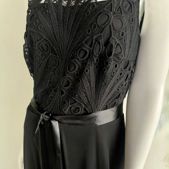 NEW Frank Lyman Long Black Dress/Jumpsuit - Picture 3 of 10